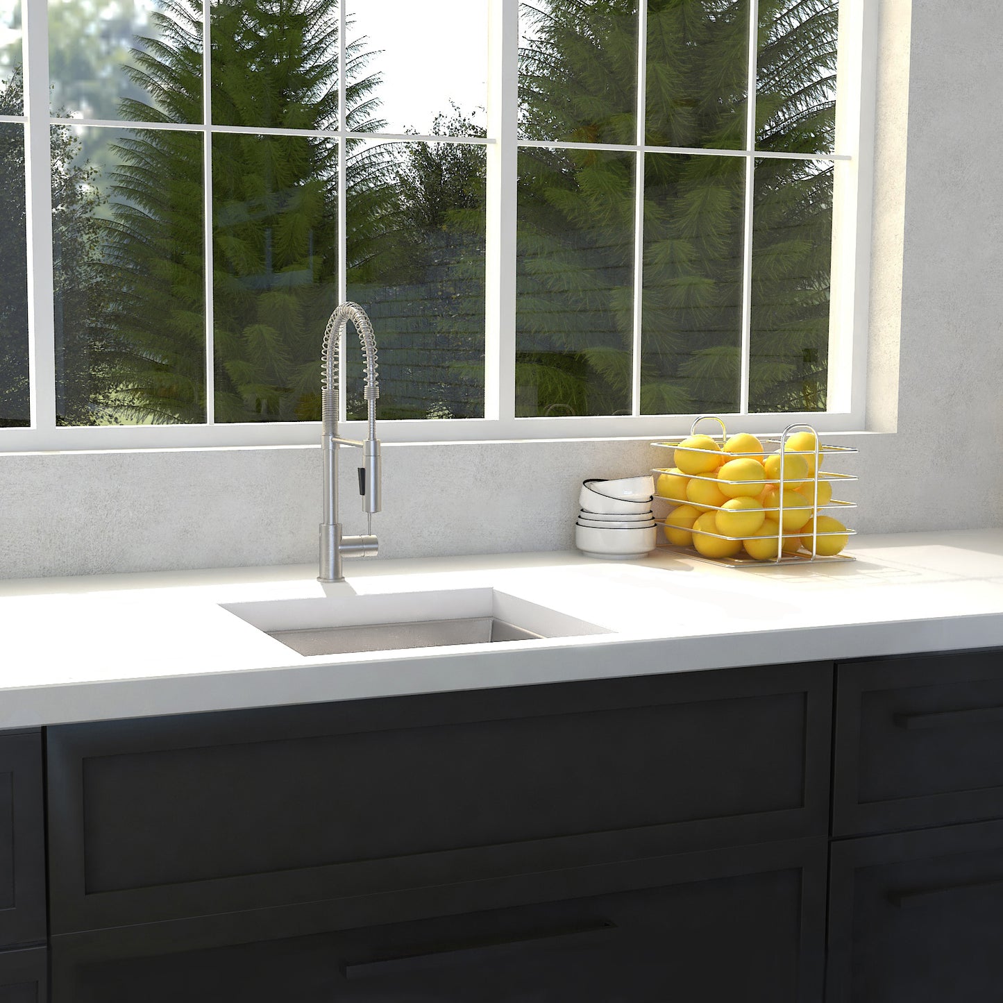 SUS-15 - 15" Boreal Undermount Single Bowl Bar Kitchen Sink in Stainless Steel