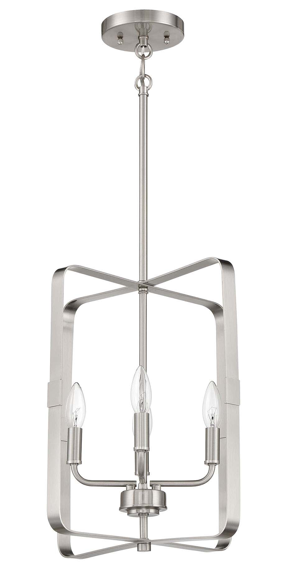 56034-BNK - Stowe 4 Light 15" Wide Foyer Light - Brushed Nickel