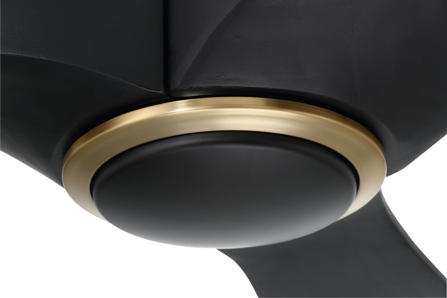 EVY60FBSB3-NWF - Envy 60" Ceiling fan, no Wifi 60" 3 Blade Ceiling Fan with Light Kit - Flat Black / Satin Brass