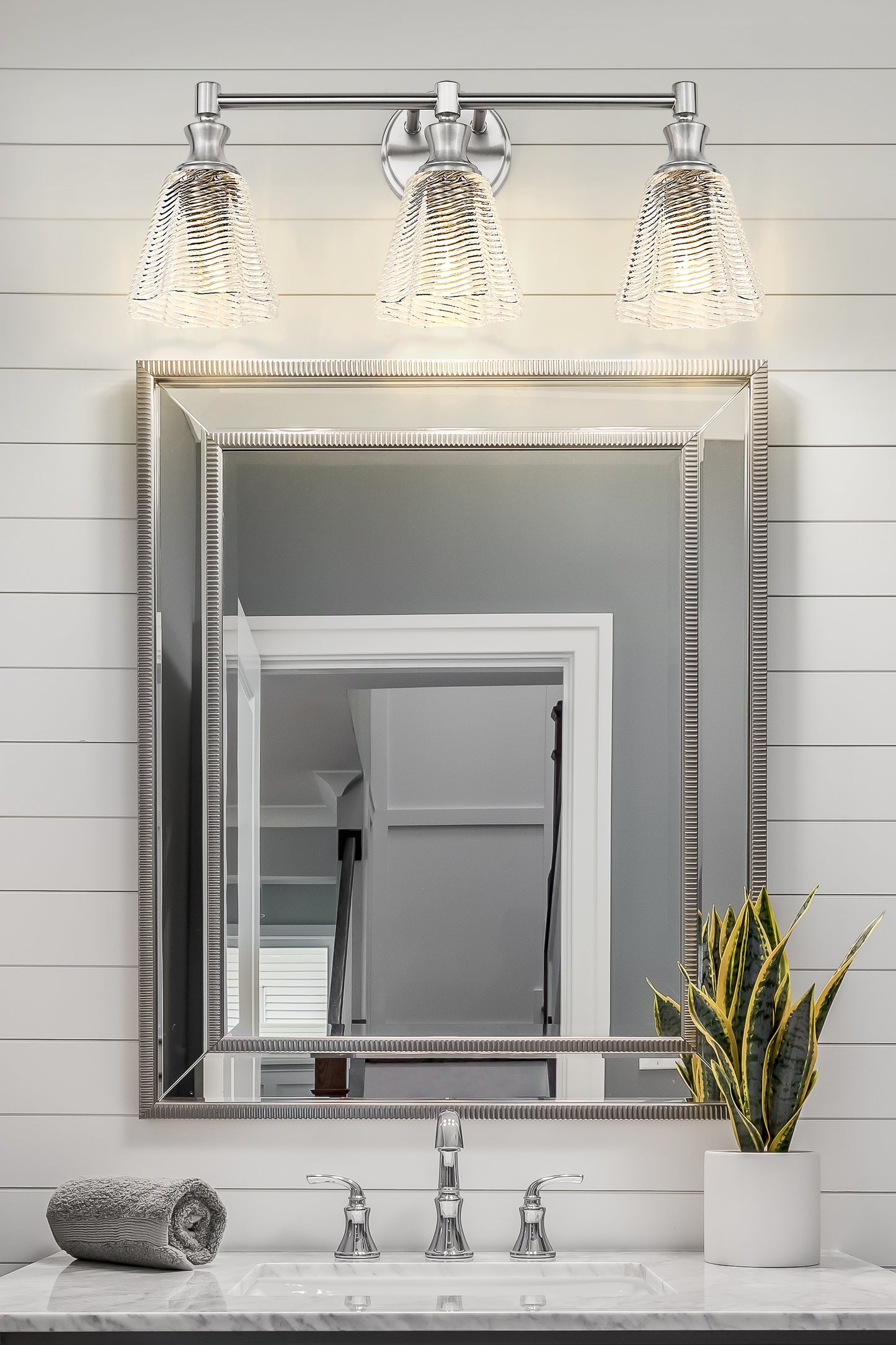 7704-3V-BN - Auden 3 Light 24" Vanity - Brushed Nickel