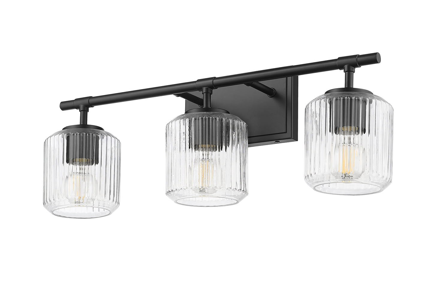 7515-3V-MB - Landon 3 Light 24" Vanity - Matte Black