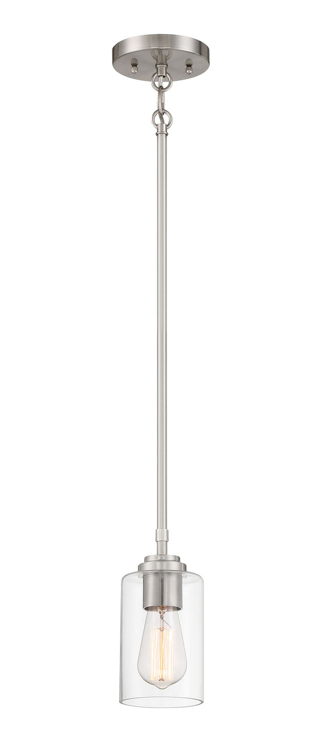 56091-BNK - Stowe 1 Light 5.13" Wide Mini Pendant - Brushed Nickel