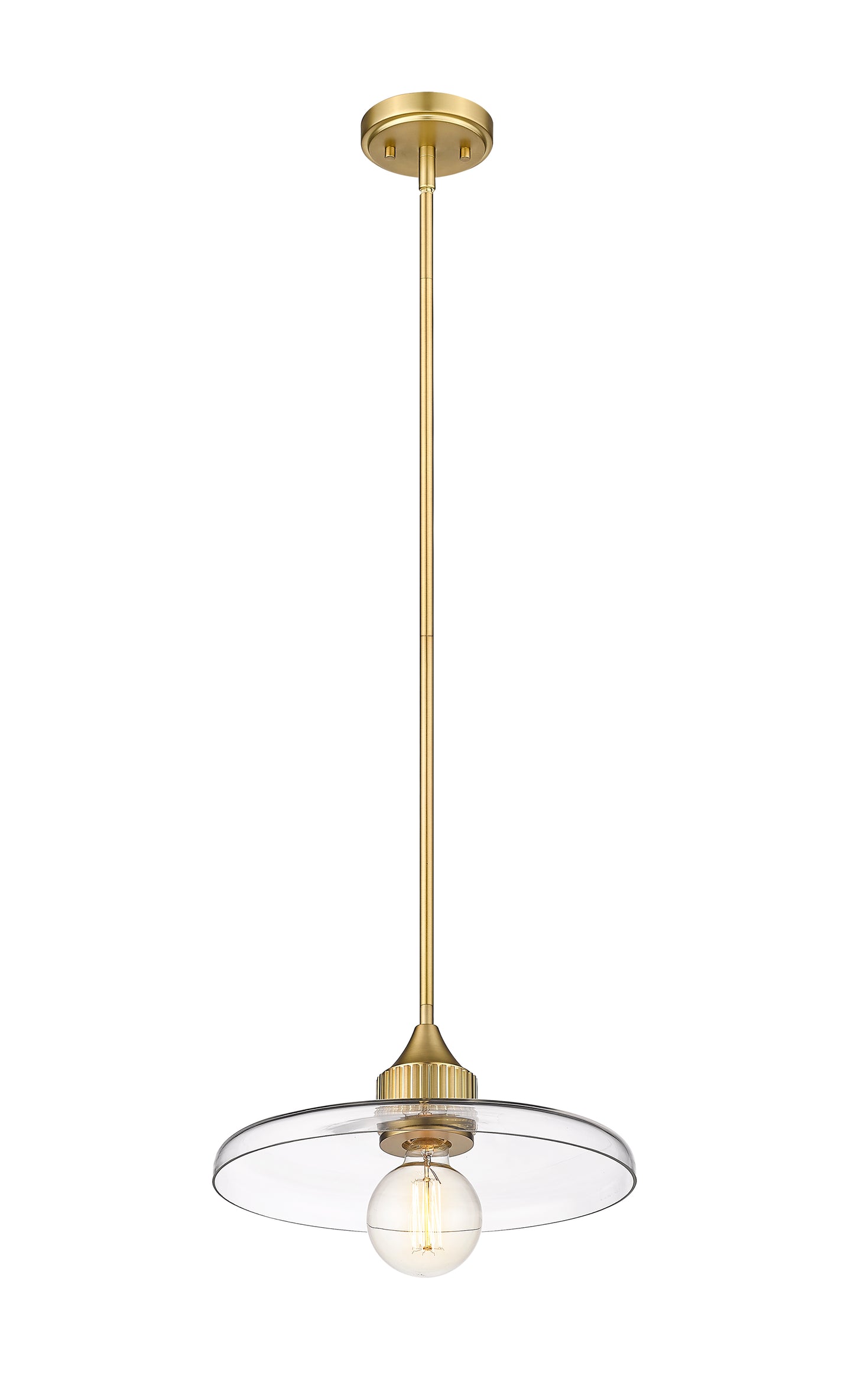 821P14-OBR - Paloma 1 Light 14" Pendant - Olde Brass