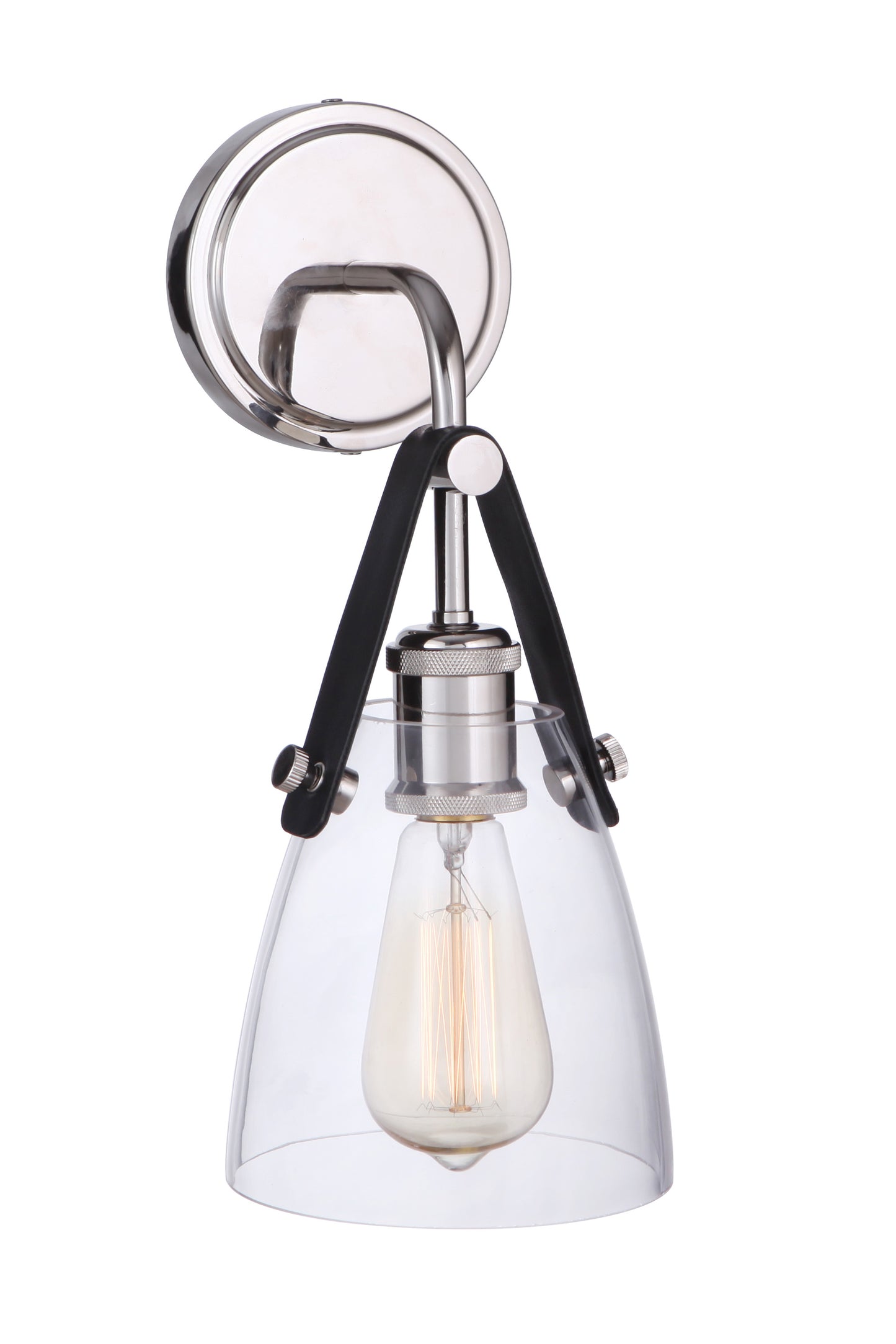 51361-PLN - Hagen 1 Light 14.17" High Wall Sconce - Polished Nickel
