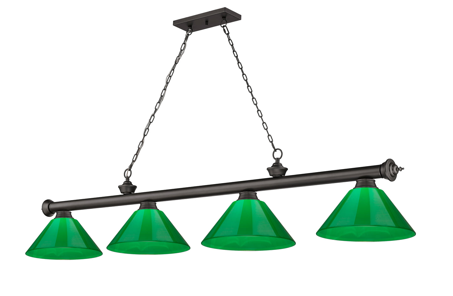 2306-4BRZ-PGR - Cordon 4 Light 81" Billiard - Bronze