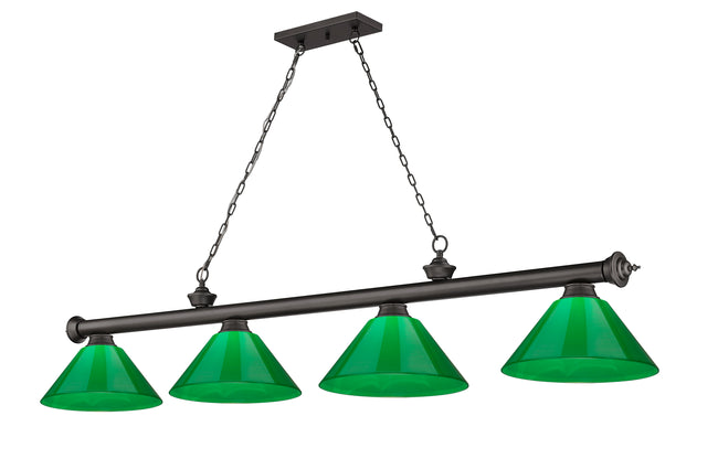2306-4BRZ-PGR - Cordon 4 Light 81" Billiard - Bronze