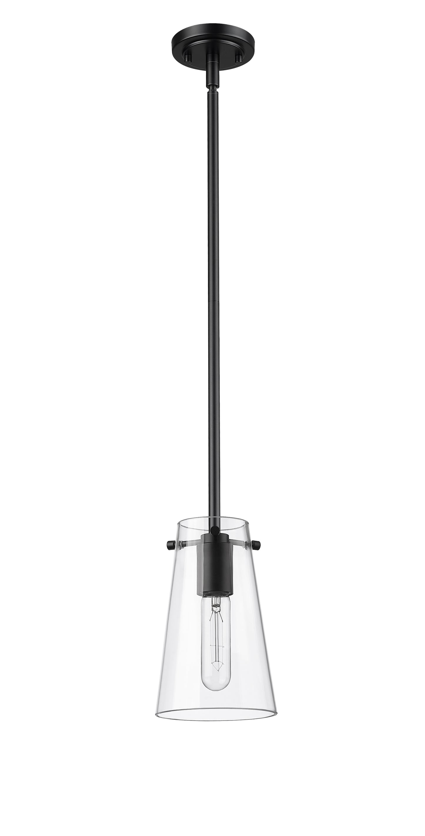 7508MP-ROD-MB - Kira 1 Light 5" Pendant - Matte Black