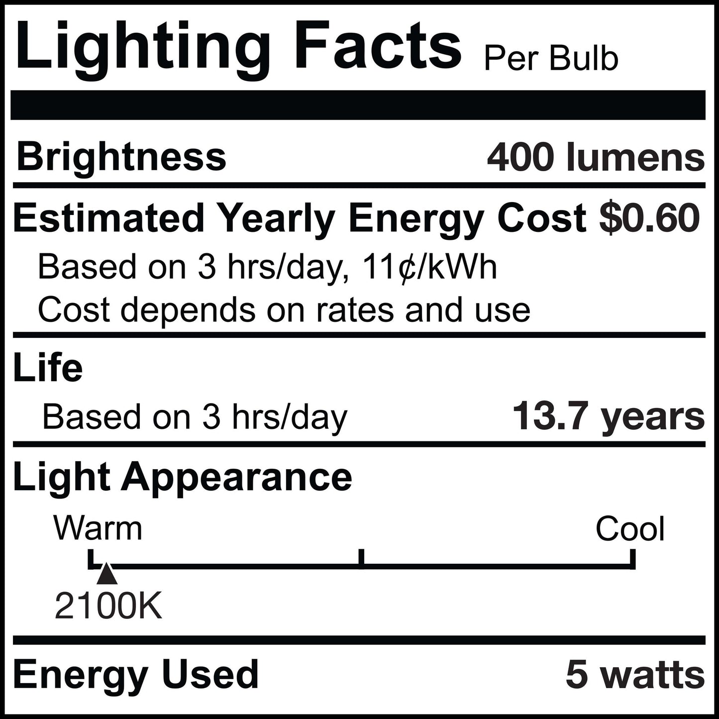 776719 - Dimmable Antique T9 15" LED Light Bulb - 5 Watt - 2100K - 3 Pack