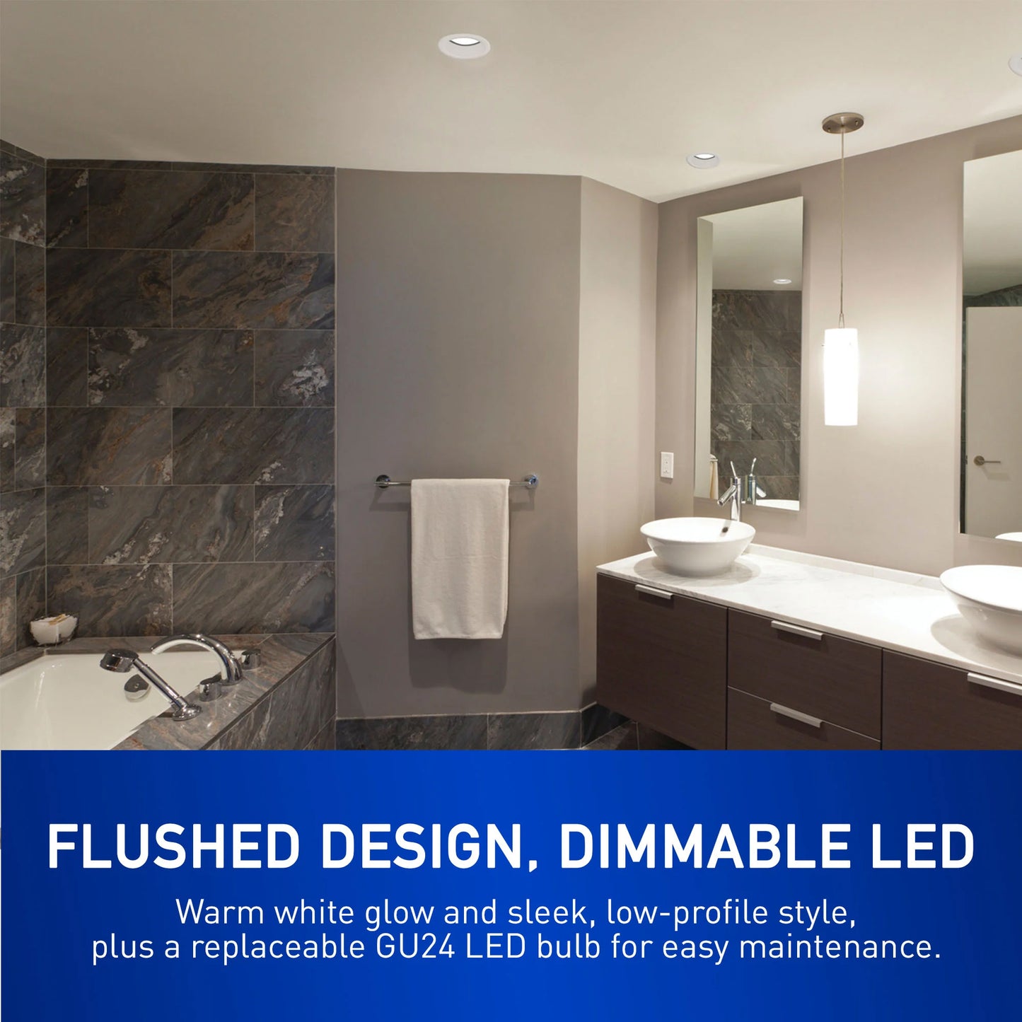 FV-08VRE2 - WhisperRecessed LED Designer Fan Light 80 CFM