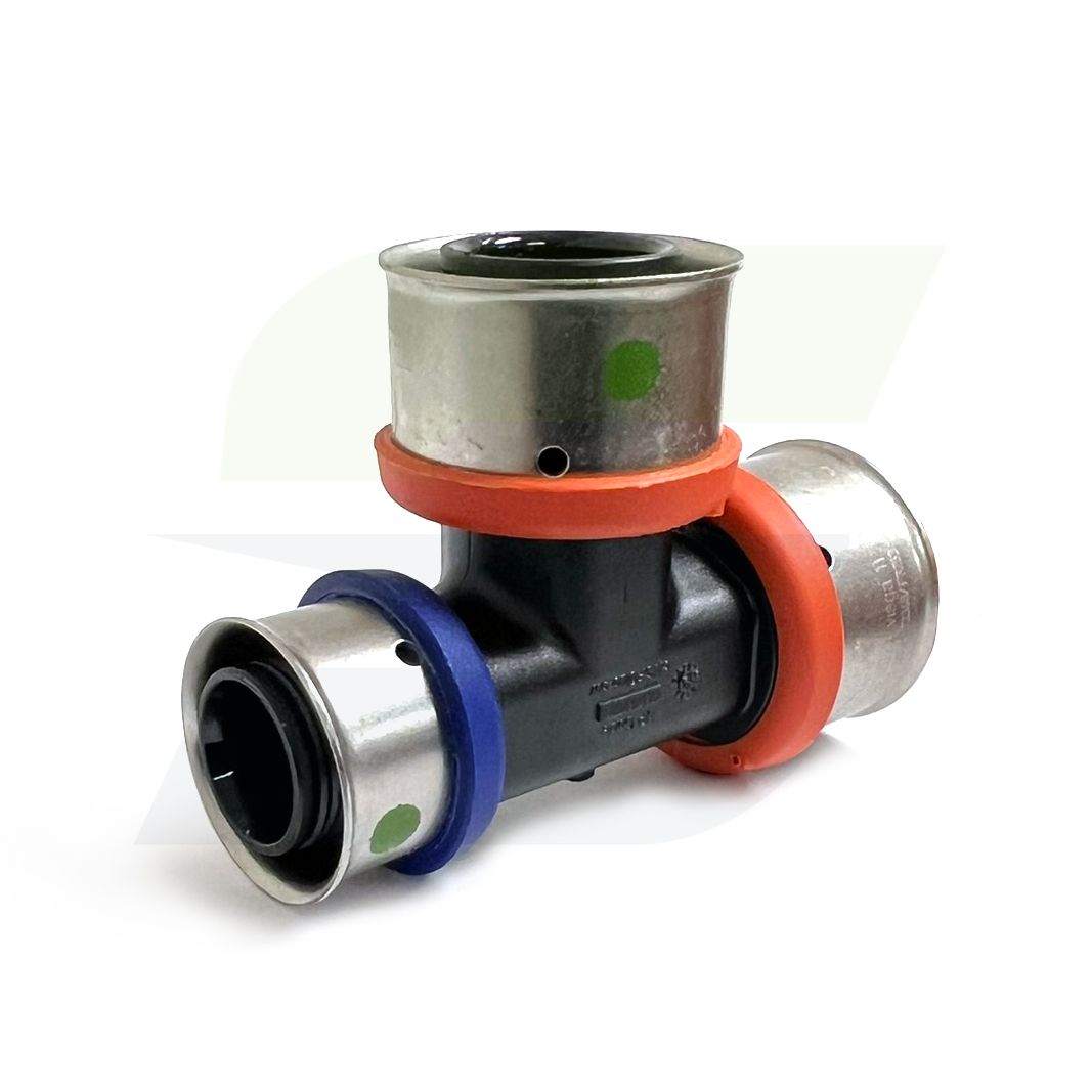 49545 - PureFlow 1" x 3/4" x 1" PEX Press Polymer Tee