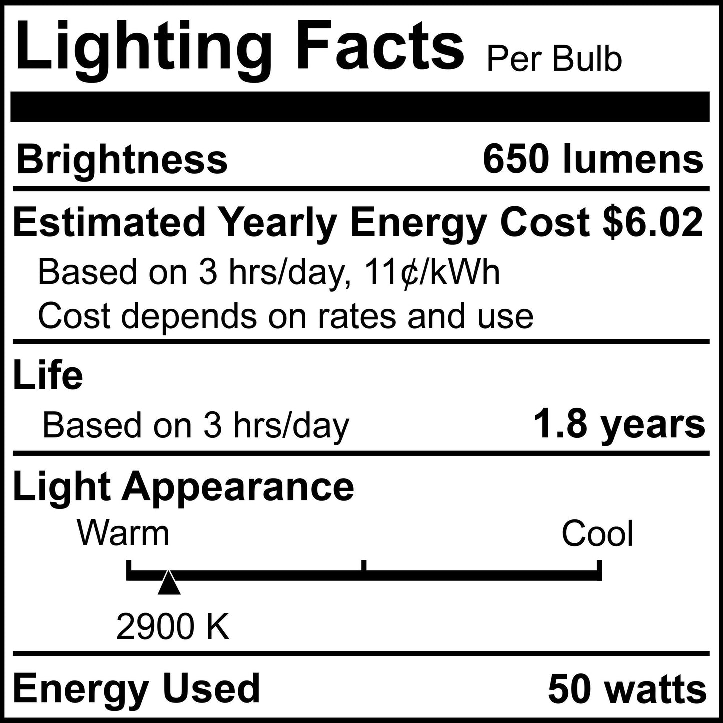 617150 - Dimmable Frost DJD Halogen GU10 Base Light Bulb - 50 Watt - 2900K - 4 Pack