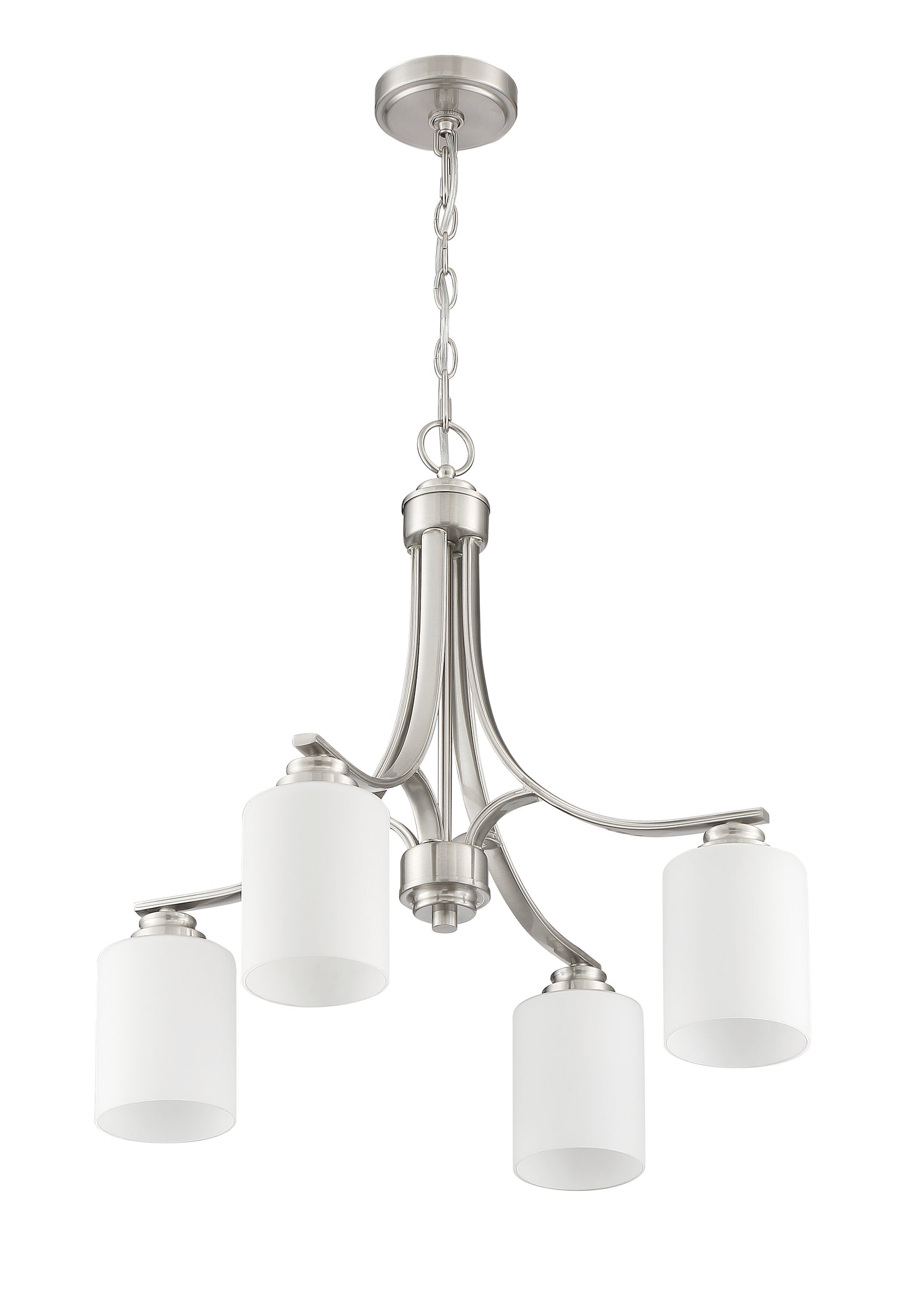 50524-BNK-WG - Bolden 4 Light 23" Wide Chandelier - Brushed Nickel