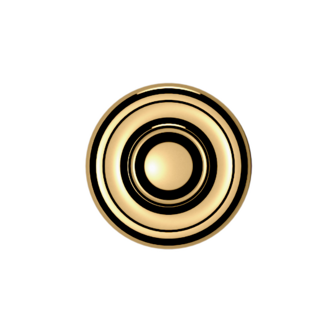 4490003 - 1" Centers - Dominion Knob - Polished Brass