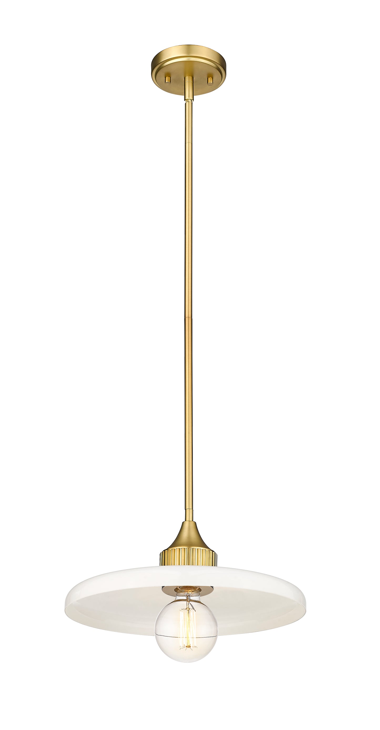 820P14-OBR - Paloma 1 Light 14" Pendant - Olde Brass