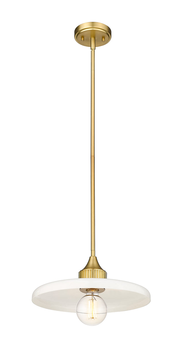 820P14-OBR - Paloma 1 Light 14" Pendant - Olde Brass