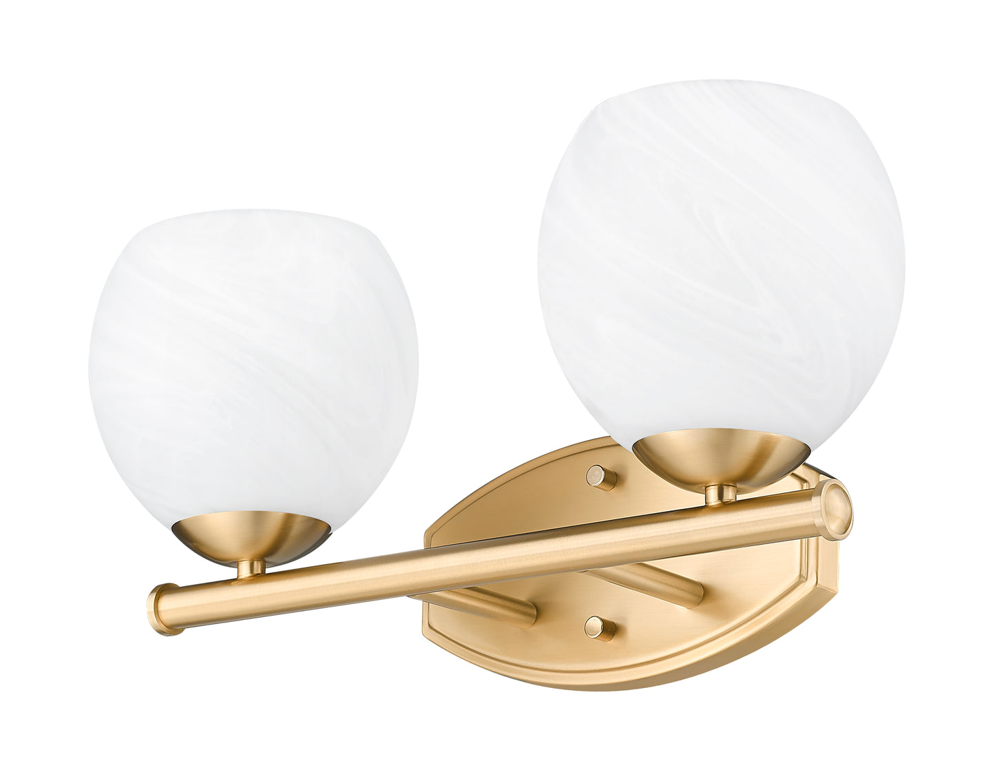 1963-2V-MGLD - Colette 2 Light 16" Vanity - Modern Gold