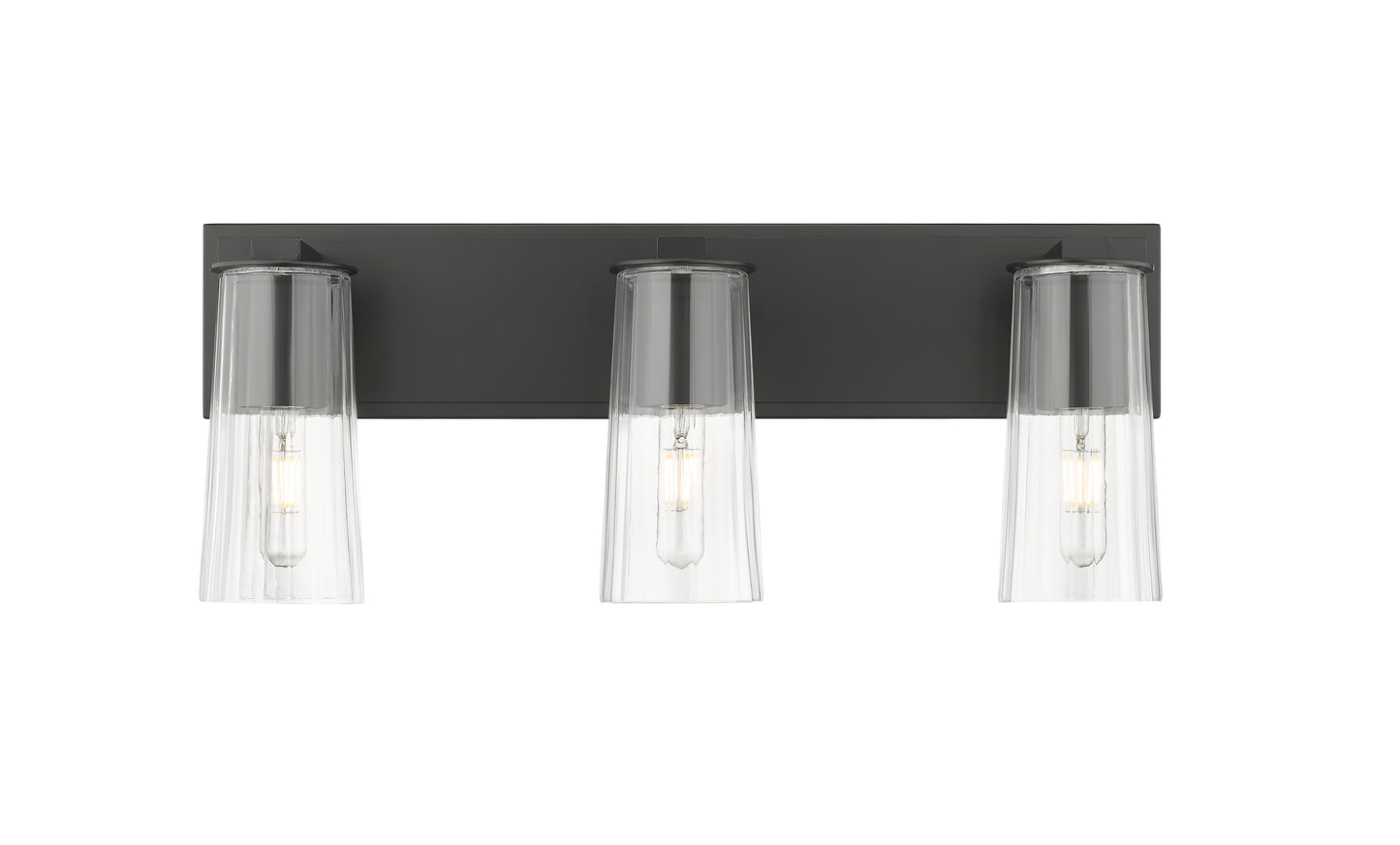 826-3V-MB - Titus 3 Light 24" Vanity - Matte Black