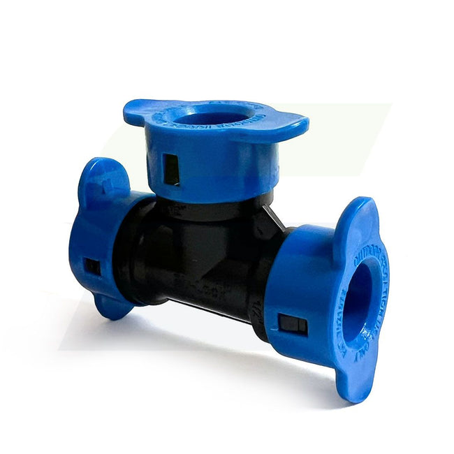 37977 - 1/2" Blu-Lock 3X Tee Fitting for Irrigation Systems
