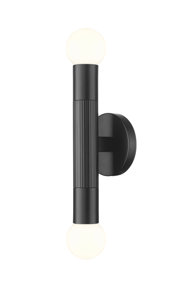 1956-2S-MB - Stari 2 Light Wall 12" Sconce - Matte Black