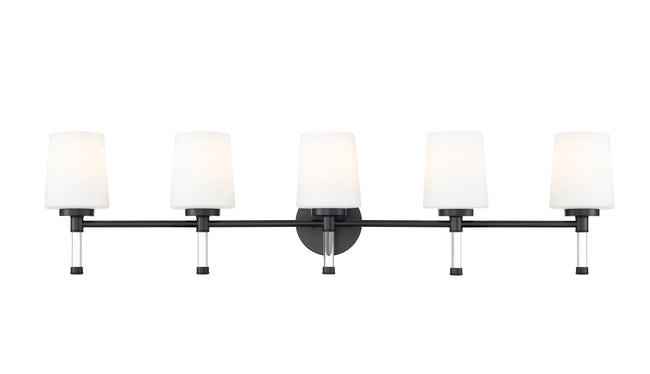 7700-5V-MB - Henri 5 Light 42" Vanity - Matte Black