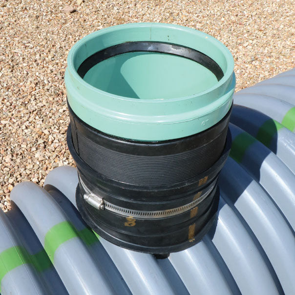 6P26MF21-24P35 - Inserta Tee FatBoy- 6" x 21"-24" SDR 35/26 PVC Insert