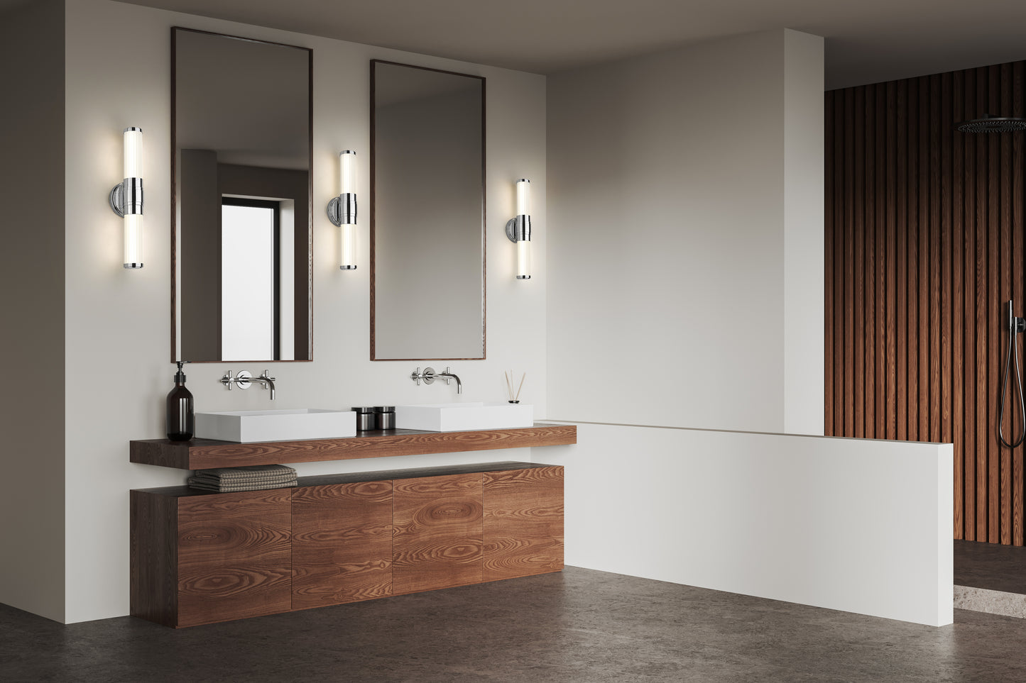 1020-18W-CH-LED - Warwick 1 Light 18" Vanity - Chrome