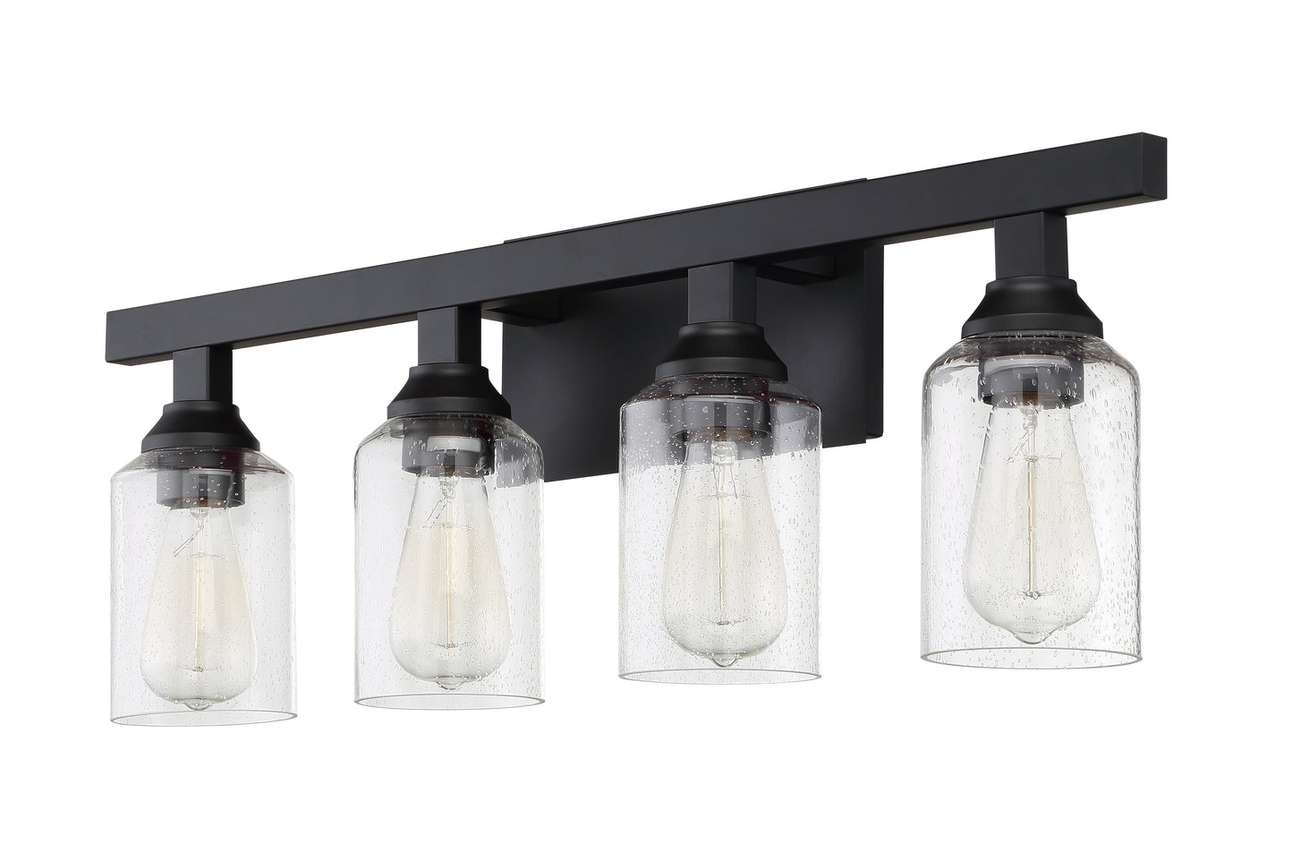 53104-FB - Chicago 4 Light 28" Wide Vanity Light - Flat Black