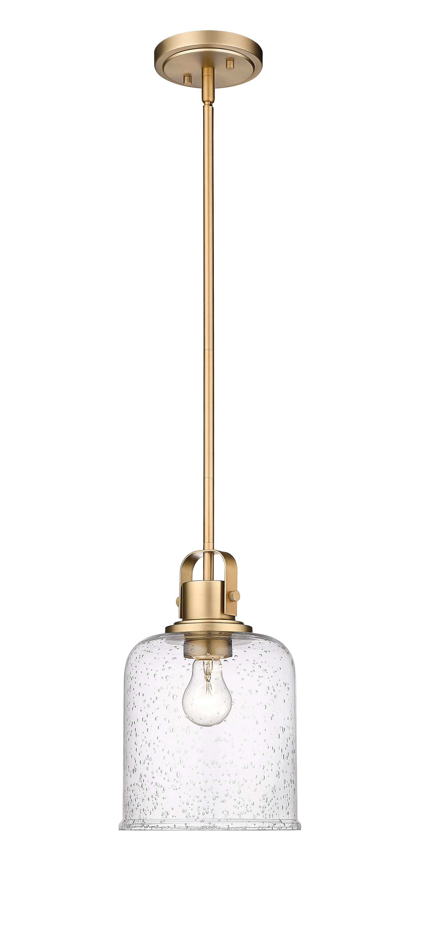 340P8-HG - Kinsley 1 Light 8" Pendant - Heirloom Gold