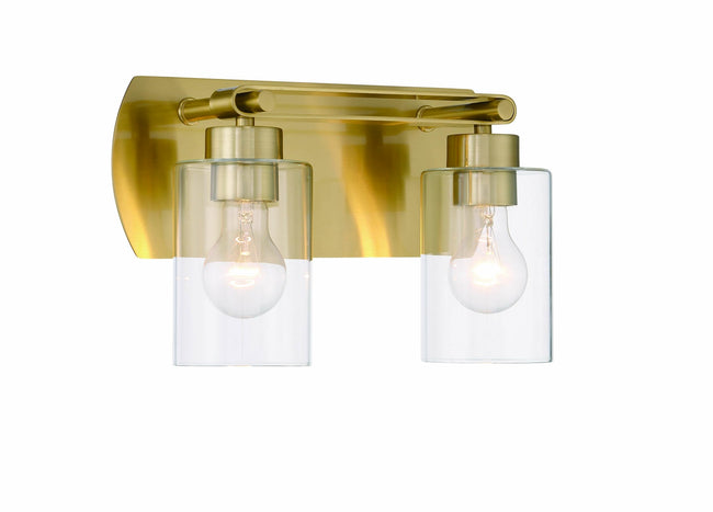 17614SB2 - Hendrix 2 Light 14" Wide Vanity Light - Satin Brass