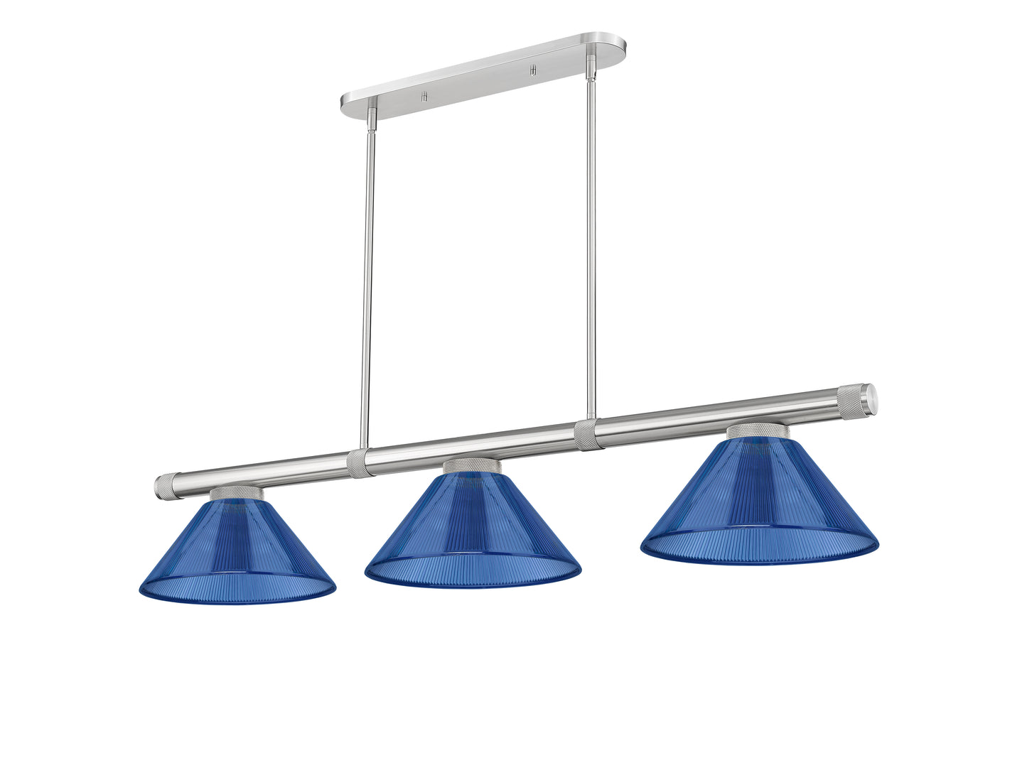 3050-3BN-ARDB - Vanguard 3 Light 58" Billiard - Brushed Nickel