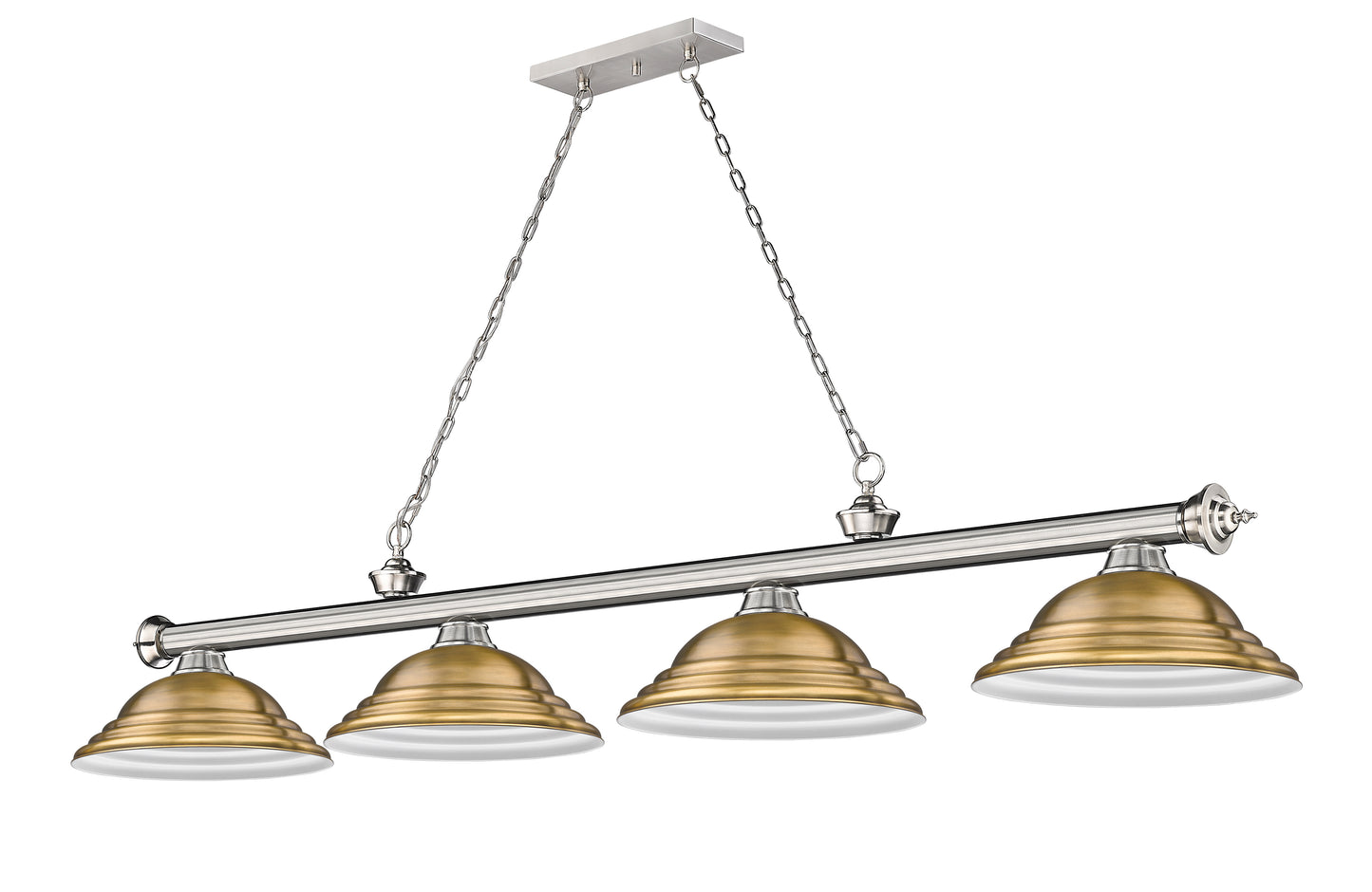 2306-4BN-SRB - Cordon 4 Light 82" Billiard - Brushed Nickel