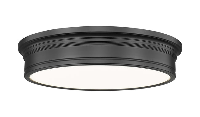 7702F20-MB-LED - Bentley 1 Light Flush 20" Mount - Matte Black