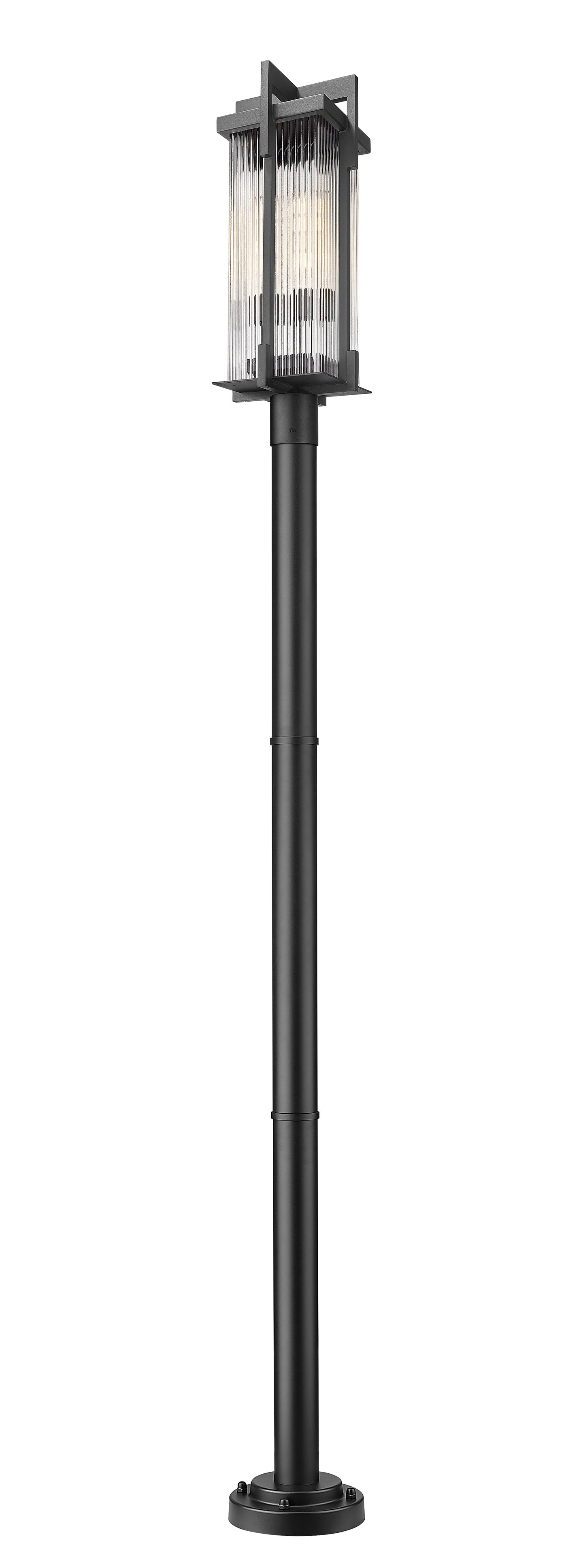 5031PHBR-5012P-BK - Fortis 2 Light 99" Post Light - Sand Black