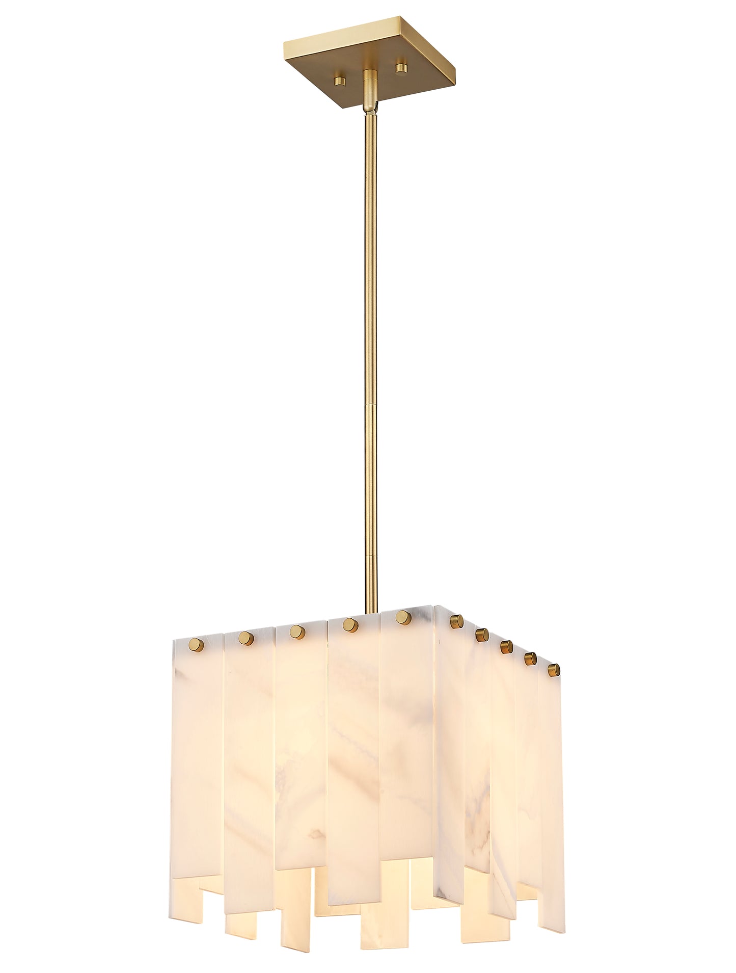 345P12-RB - Viviana 1 Light 12" Pendant - Rubbed Brass