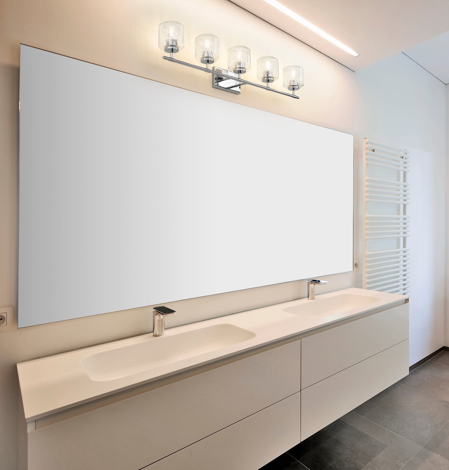 7515-5V-CH - Landon 5 Light 42" Vanity - Chrome