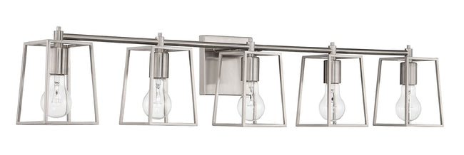 12141BNK5 - Dunn 5 Light 41" Wide Vanity Light - Brushed Nickel