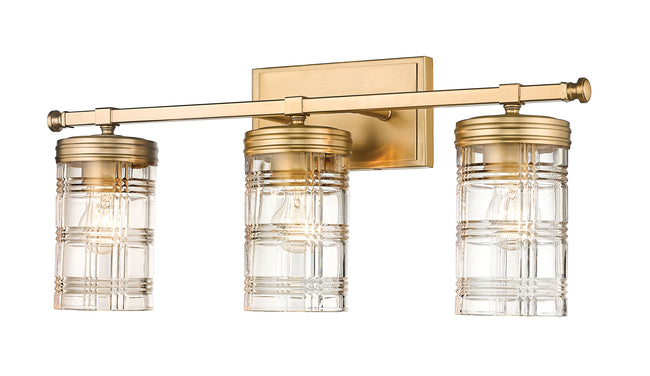 344-3V-HG - Archer 3 Light 25" Vanity - Heirloom Gold