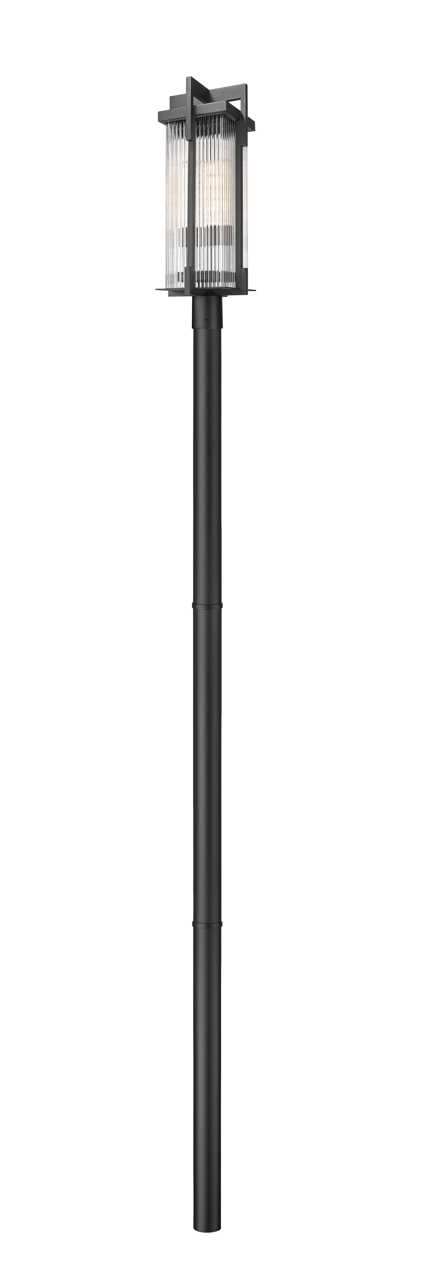 5031PHBR-5009P96-BK - Fortis 2 Light Outdoor Post Mounted 120" Fixture - Sand Black