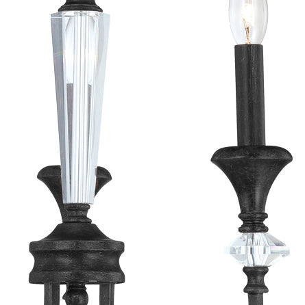 26733-MBS - Boulevard 3 Light 13" Wide Chandelier - Mocha Bronze Silver Wash