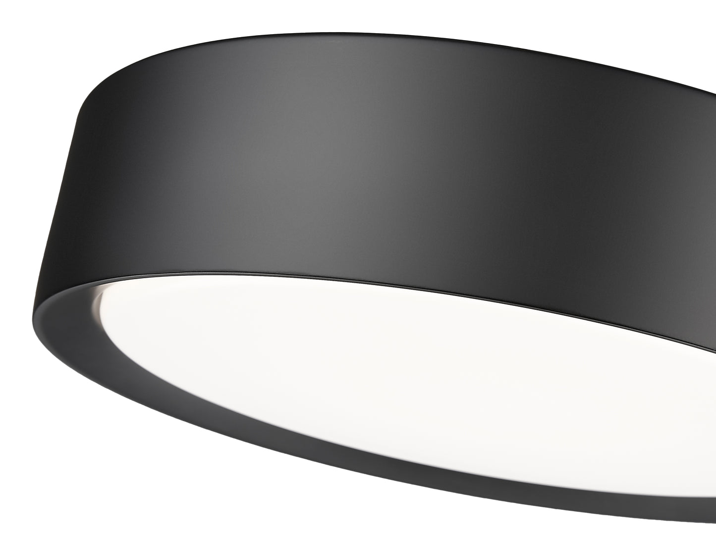 1014F12-MB-LED - Kawan 1 Light Flush 12" Mount - Matte Black