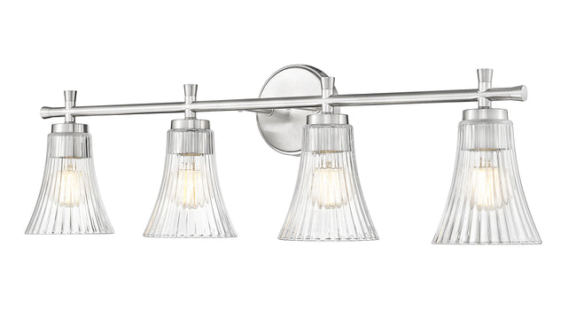 7519-4V-BN - Belle 4 Light 32" Vanity - Brushed Nickel
