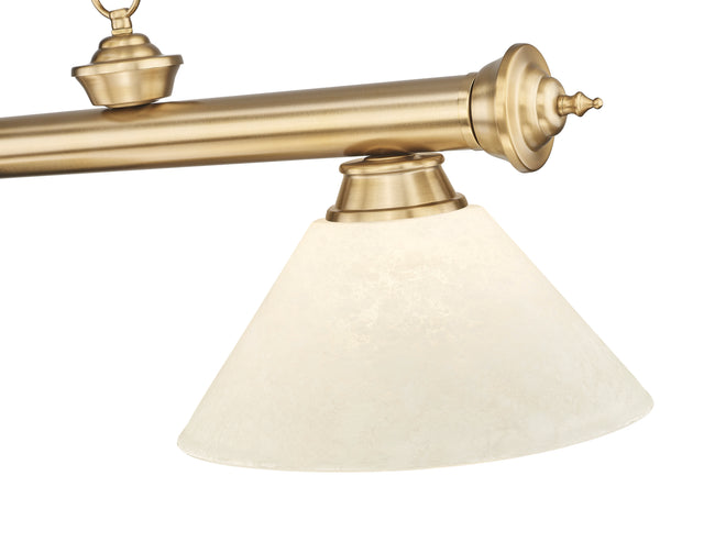 2306-3HBR-AGM14 - Cordon 3 Light 57" Billiard - Heritage Brass