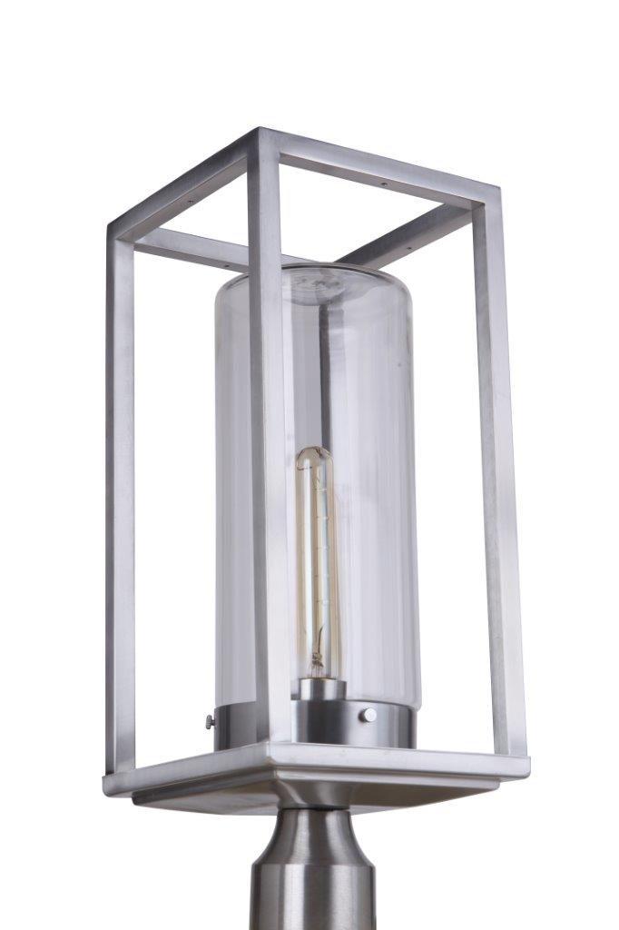 ZA4825-SA - Neo 1 Light 17" High Post Mount - Satin Aluminum