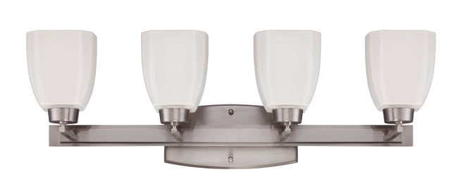14728BNK4 - Bridwell 4 Light 28" Wide Vanity Light - Brushed Nickel