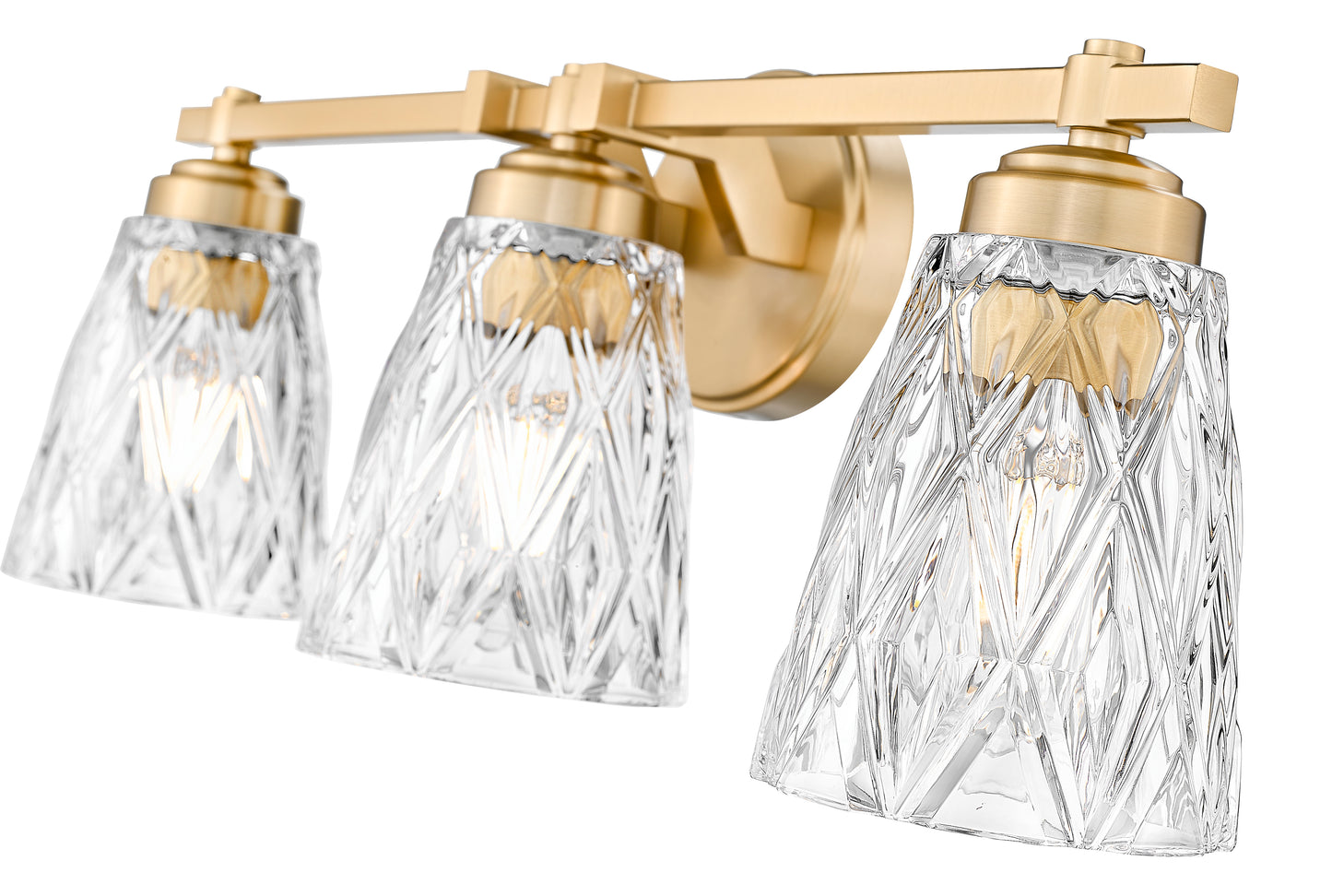 1960-3V-MGLD - Andree 3 Light 24" Vanity - Modern Gold