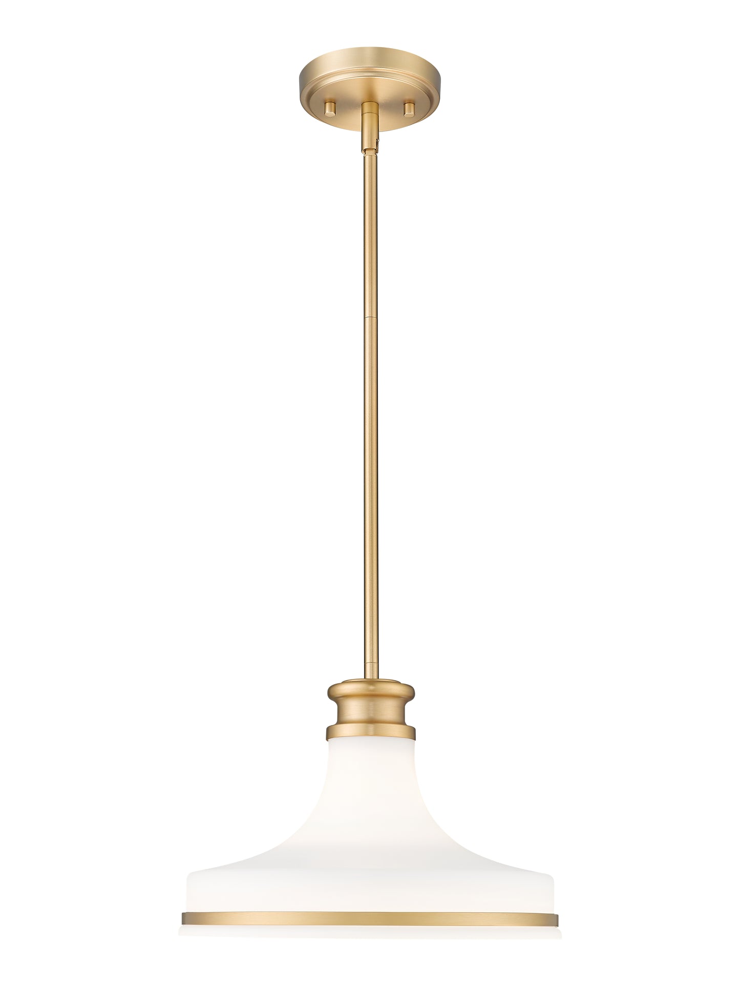 831P12-MGLD - Reznor 1 Light 12" Pendant - Modern Gold