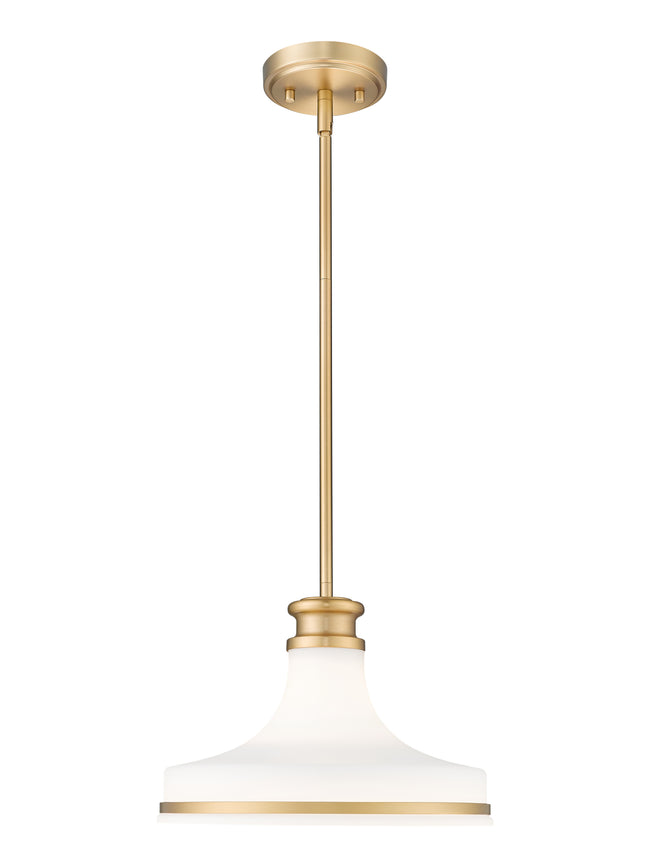 831P12-MGLD - Reznor 1 Light 12" Pendant - Modern Gold