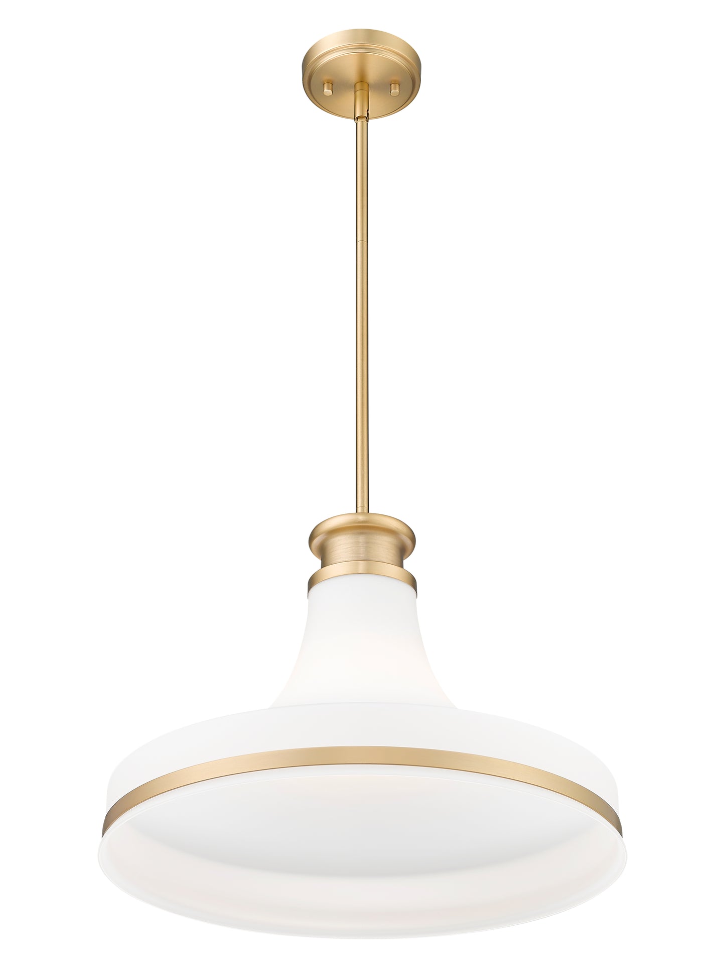 831P18-MGLD - Reznor 1 Light 18" Pendant - Modern Gold
