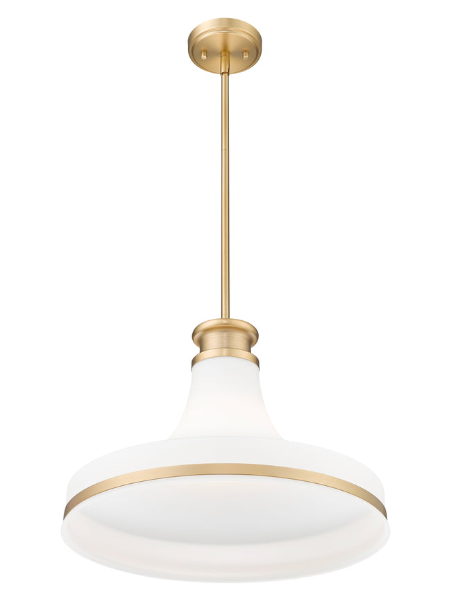 831P18-MGLD - Reznor 1 Light 18" Pendant - Modern Gold