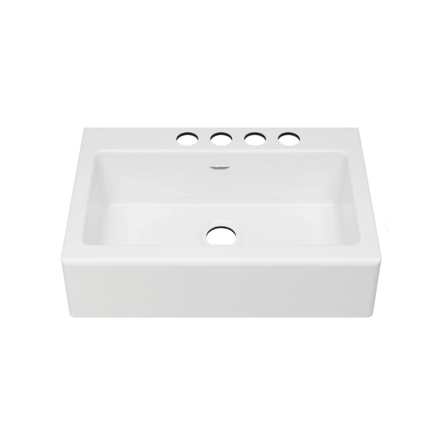 77SB33220A.308 - Delancey - 33" x 22" Cast Iron 4-Hole Undermount Single-Bowl - Apron Front Kitchen Sink